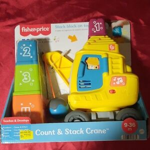 Fisher-Price Colorful Count & Stack Crane